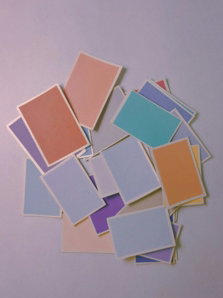 brown and white square paper